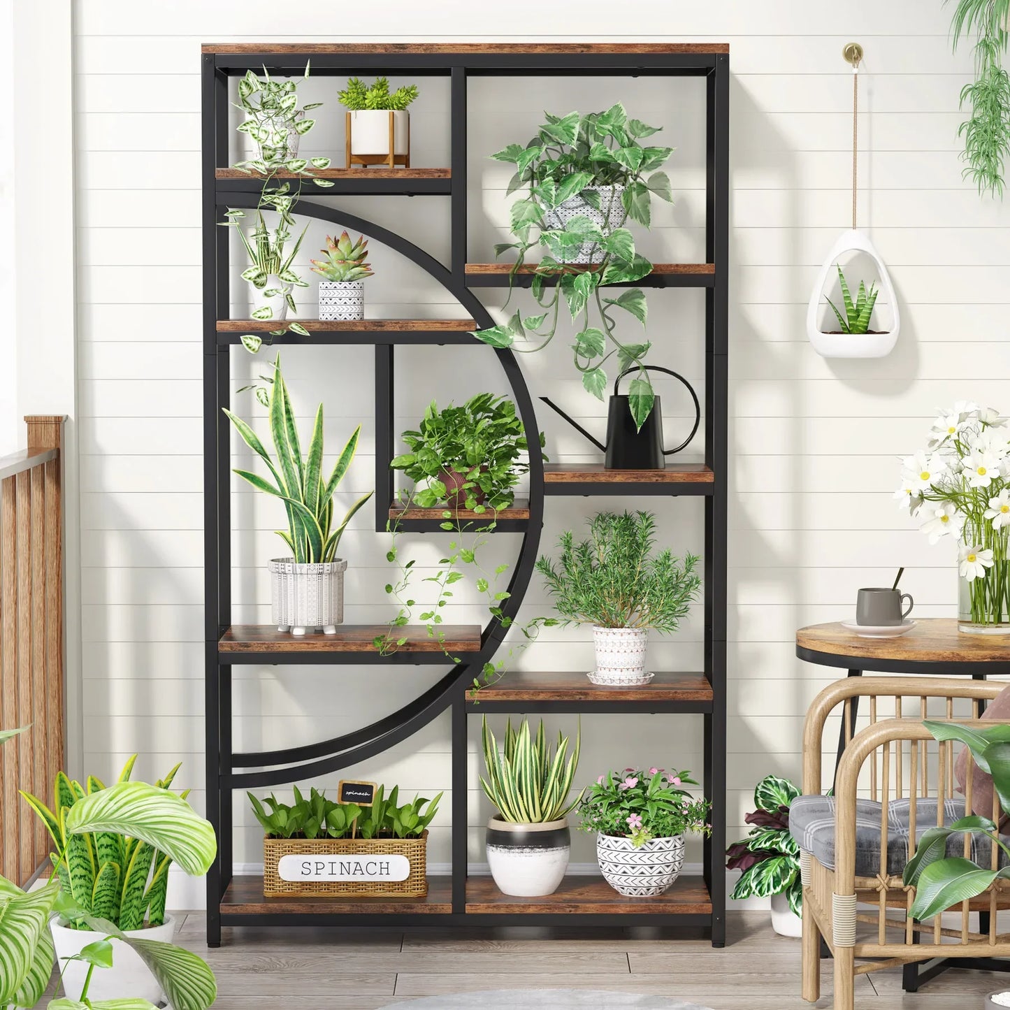 Tribesigns Industrial 5-Tier Etagere Bookshelf