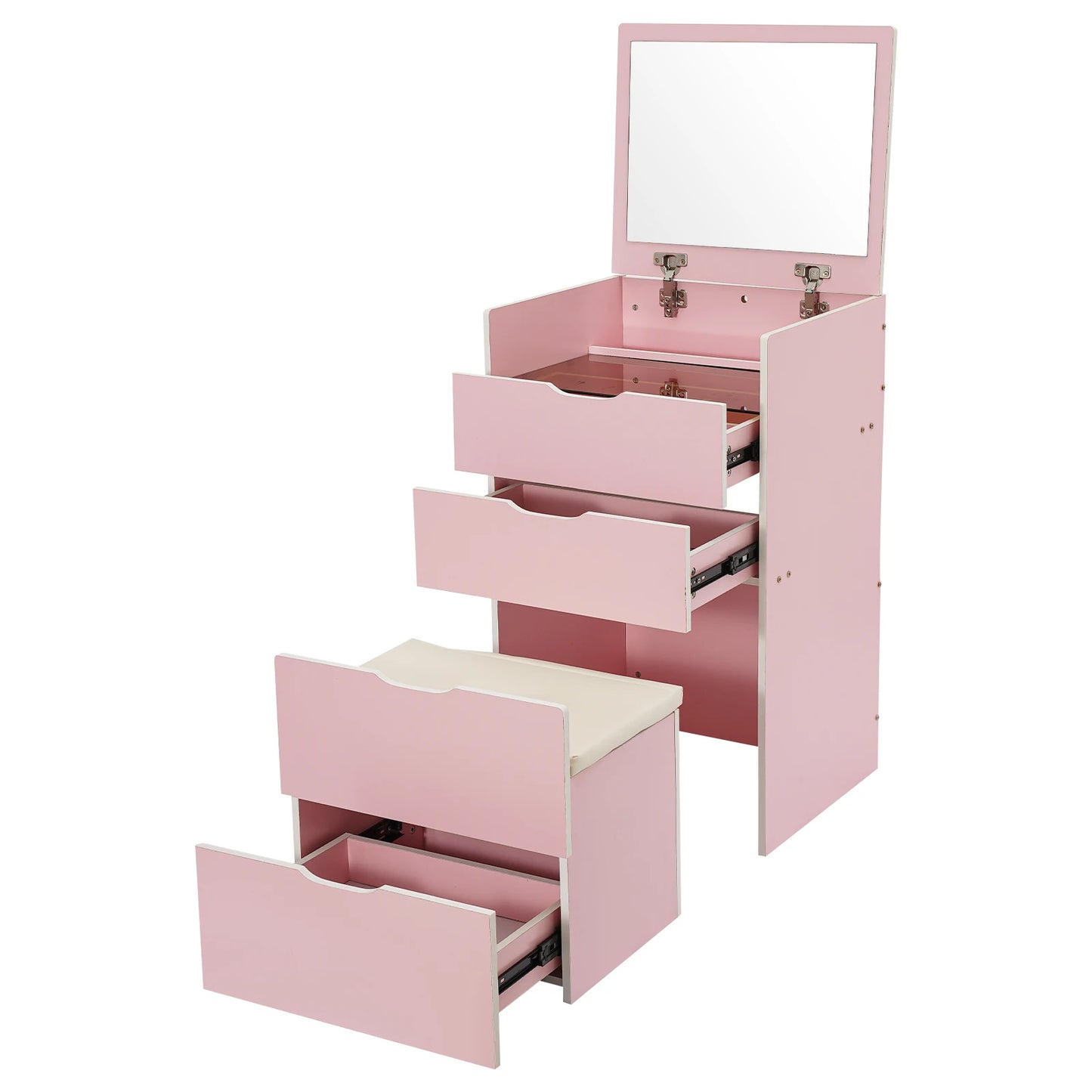 Modern Vanity Desk Vanity Desk With Makeup Stool Makeup Vanity Table  For Homes, Apartments, Dormitories 40*48*80cm