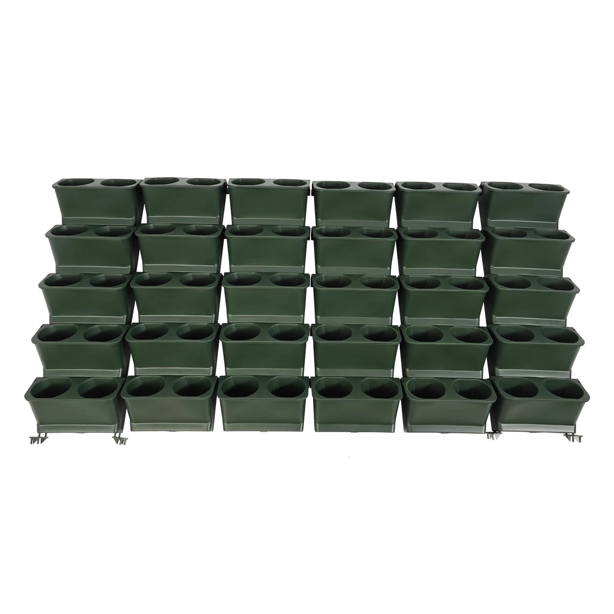 Bymaocar 30Pcs Army Wall Mounted Planters Green Vertical Hanging Pots