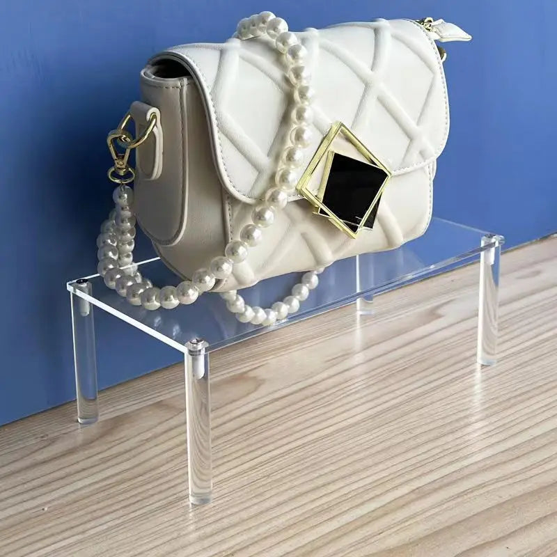 Clear Acrylic Display Shelf For Handbags And Jewelry