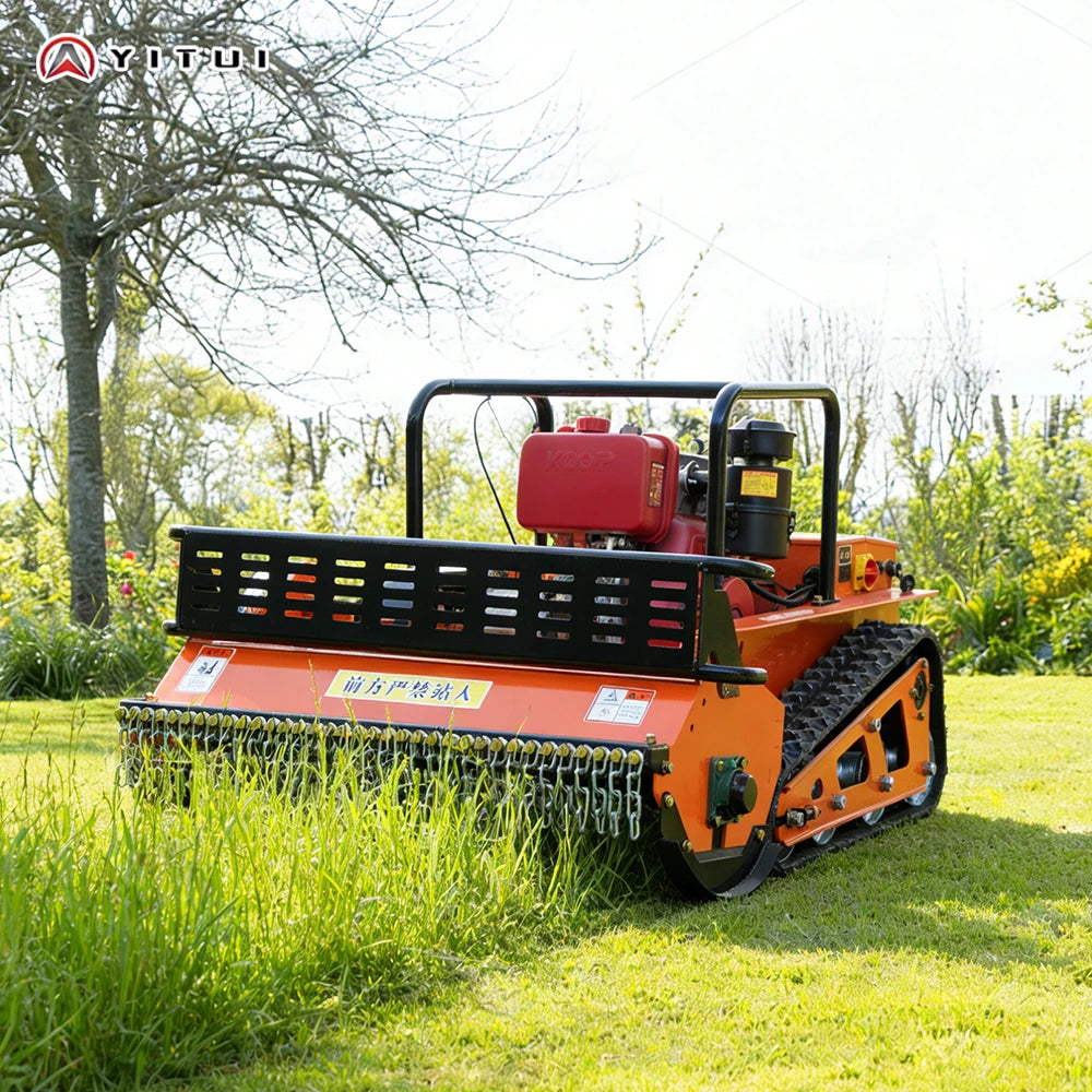 Diesel Crawler Grass Cutter Remote Control Lawn Mower