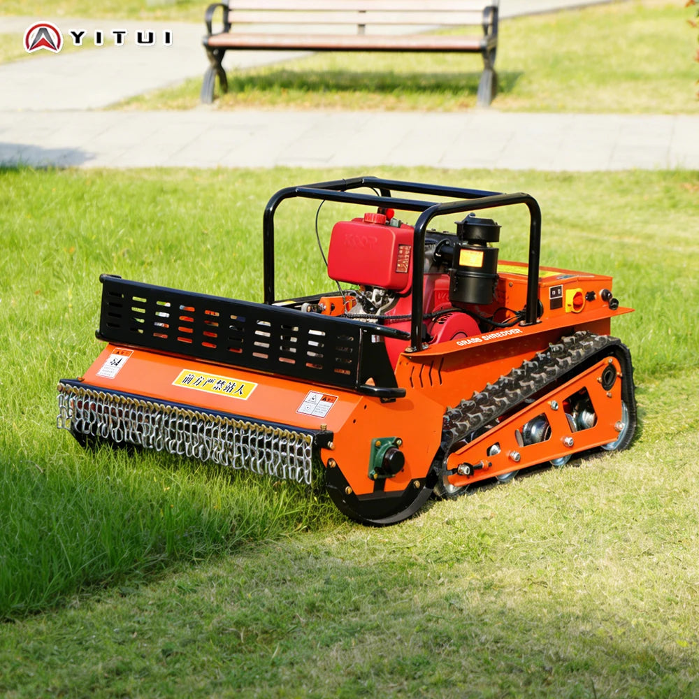 Diesel Crawler Grass Cutter Remote Control Lawn Mower