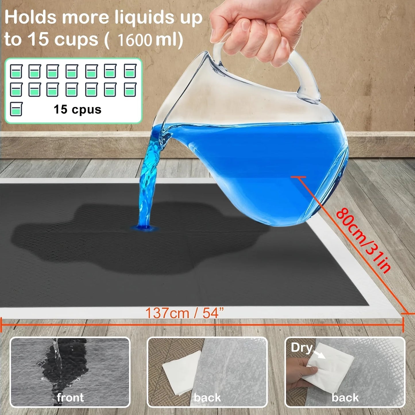 Extra Large 32"x55" /32"x48" 40pcs Odor-Control Super Absorbency Charcoal Pee Pads For Dogs, Leak-Proof Pet Training Pee Pads, Thicken Disposable Potty Pads Puppy Training Pads For Cats Rabbits JUYHGV
