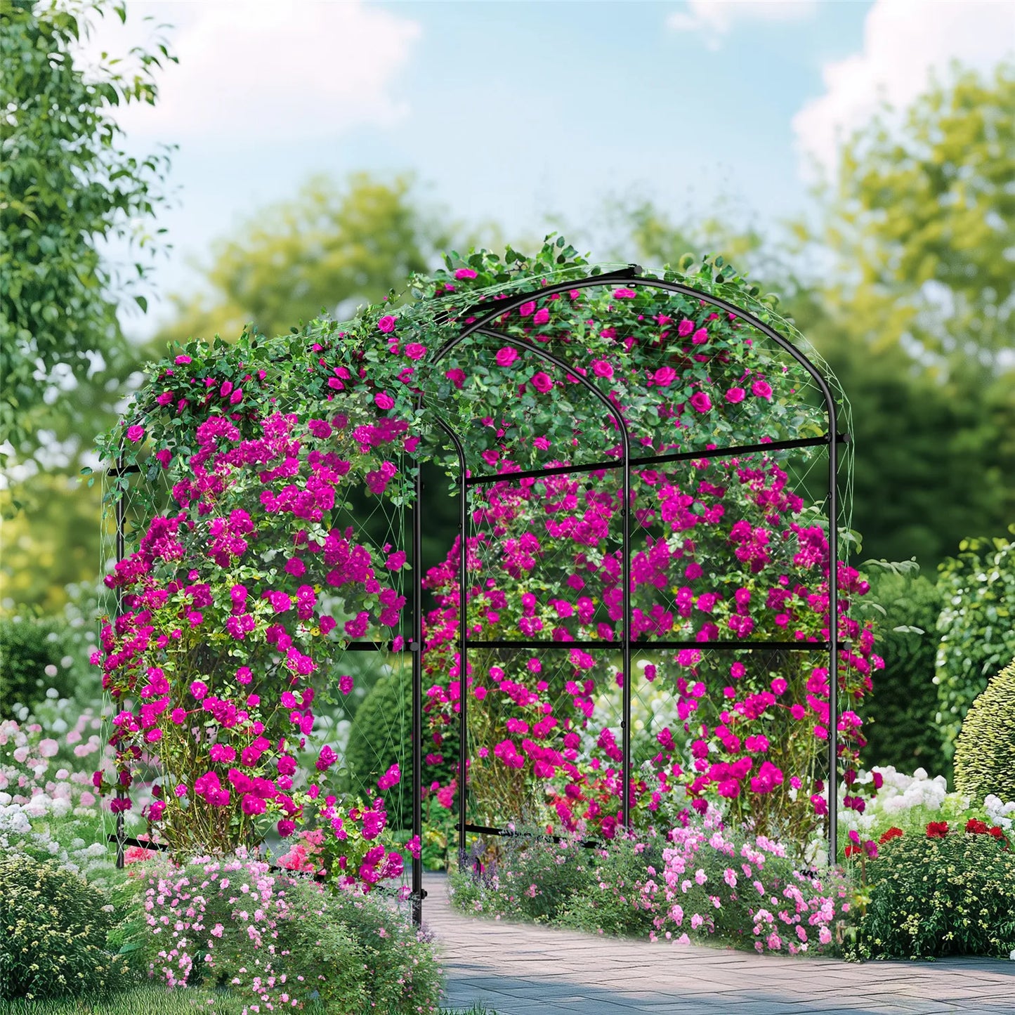 BINGOPAW Cucumber Trellis Garden U Shaped Grow Frame
