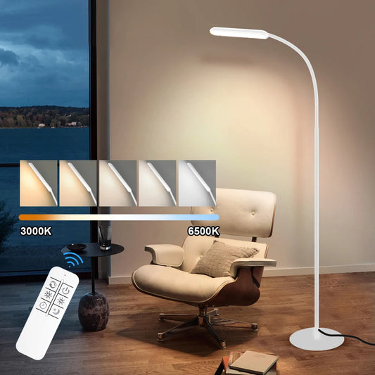 XKZMGD LED Floor Lamp With Gooseneck Dimmable Remote Control