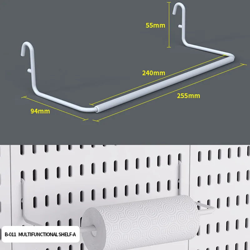 Desktop Pegboard Height Adjustable Standing Storage Rack For Home Office