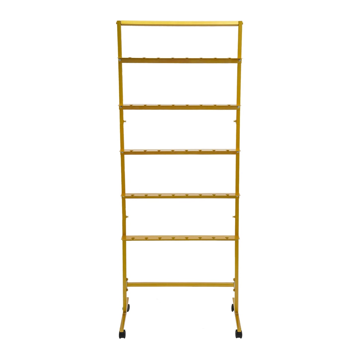 5-Tier Champagne Glass Holder, Rolling Champagne Flutes Display Stand, Gold Wine Glass Holder for Weddings & Party Decor