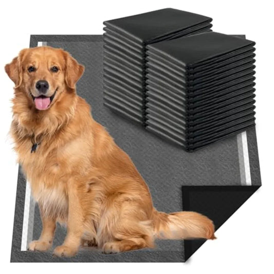 Charcoal Dog Pee Pads Extra Large 28"x34" Puppy Pads XL 30 Count Potty Pads for Dogs Disposable Urine Bed Pads for Odor-Control