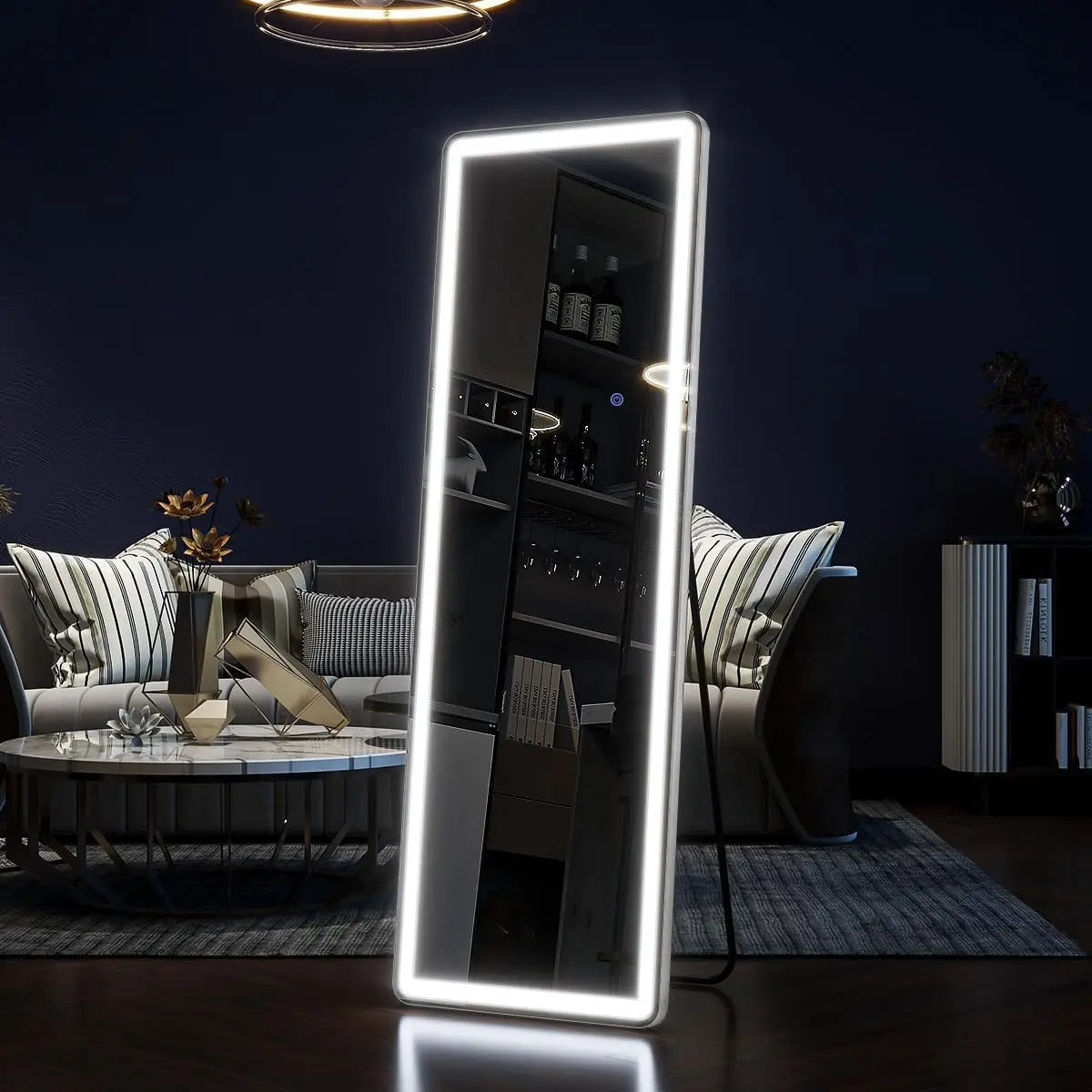Koonmi Full Length Mirror With Dimmable LED Lights
