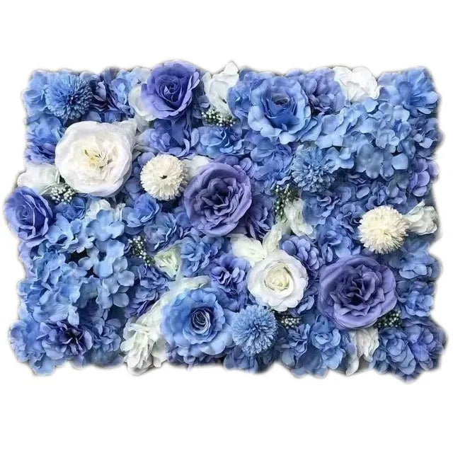 Pink Silk Rose Flower Wall Artificial Flower For Wedding Decoration BabyShow Party Birthday Gift Home Backdrop Decor