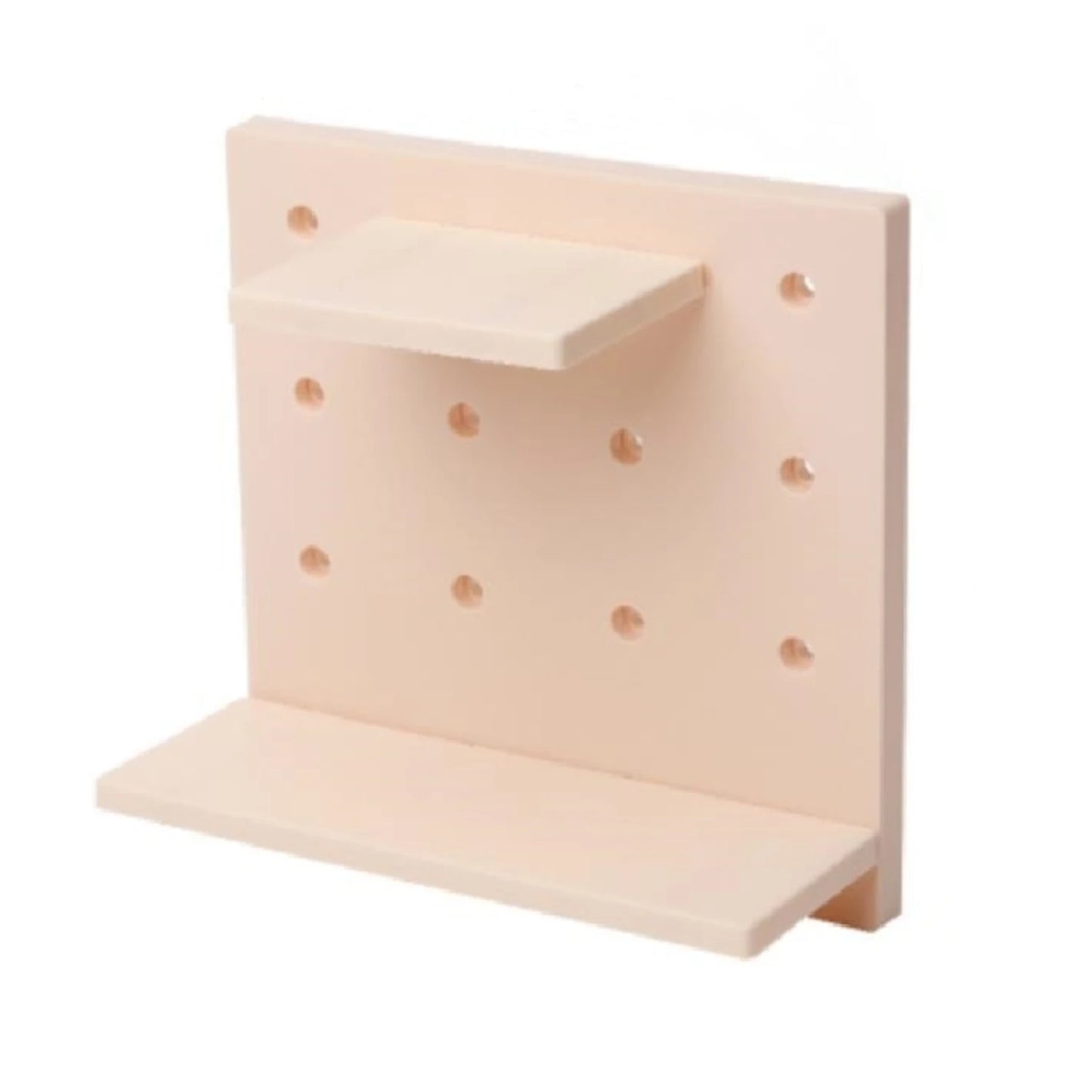 Adjustable Wall Mounted Pegboard Shelf Organizer For Home Office