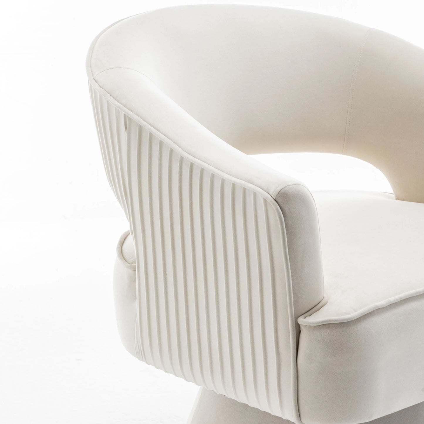 SEYNER Modren Velvet Swivel Arm Chair, Bedroom Chair living Room Furniture Vanity Throne Lounge Nordic Sofa Single Sofa