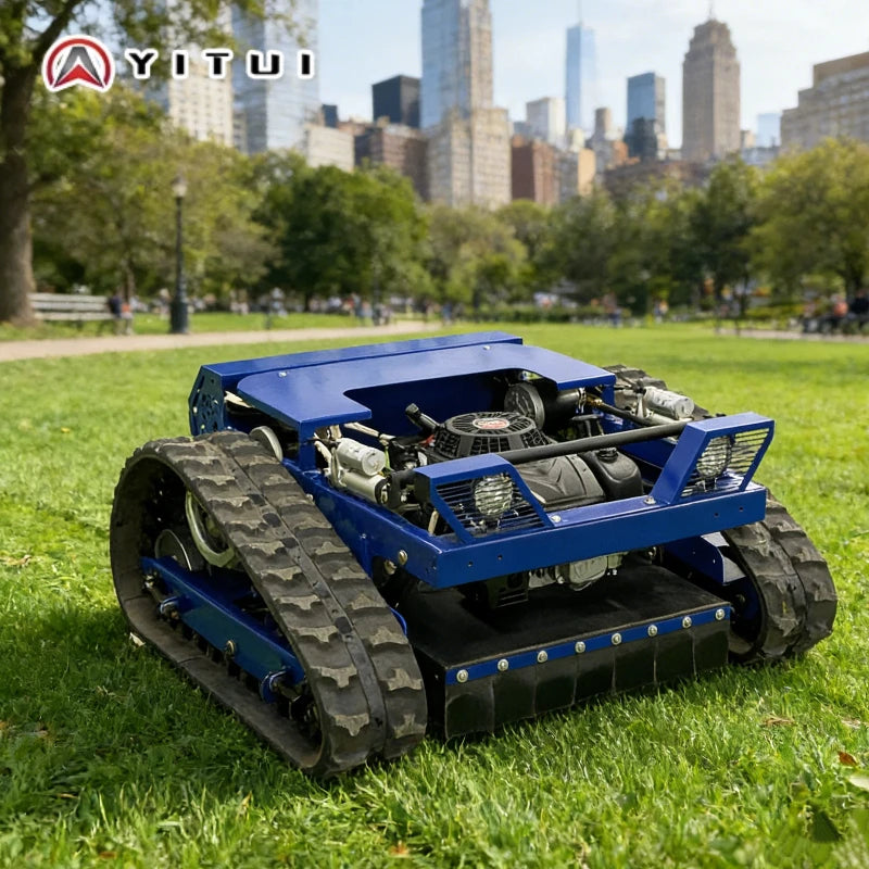 Heavy Duty Crawler Lawn Mower With Remote Control Weeding