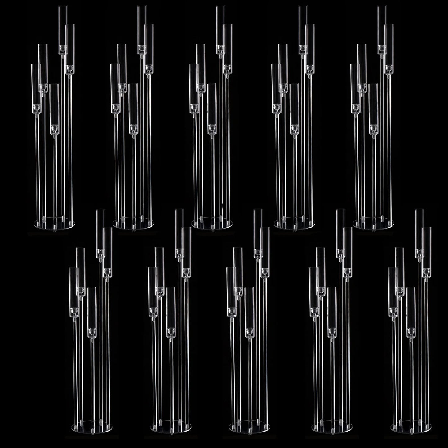 VINCIGANT Acrylic 5 Arm Floor Candelabra Centerpiece