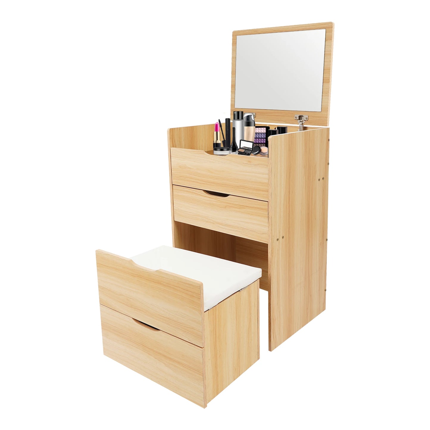 Modern Vanity Desk Vanity Desk With Makeup Stool Makeup Vanity Table  For Homes, Apartments, Dormitories 40*48*80cm