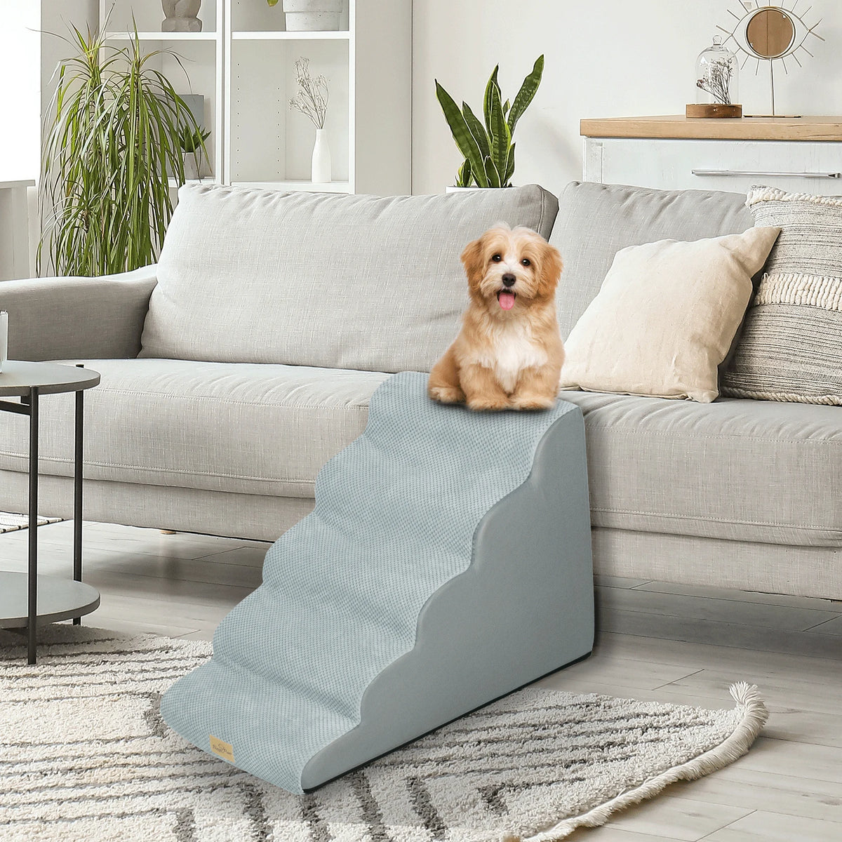 None Brand 3 4 5 Step Pet Training Stairs For Medium Dogs.