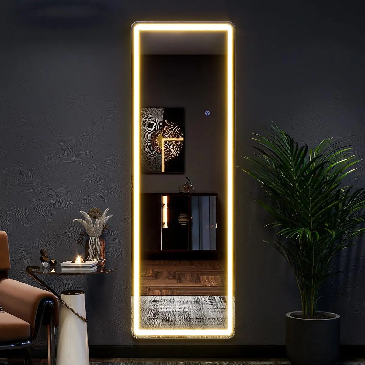 Koonmi Full Length Mirror With Dimmable LED Lights