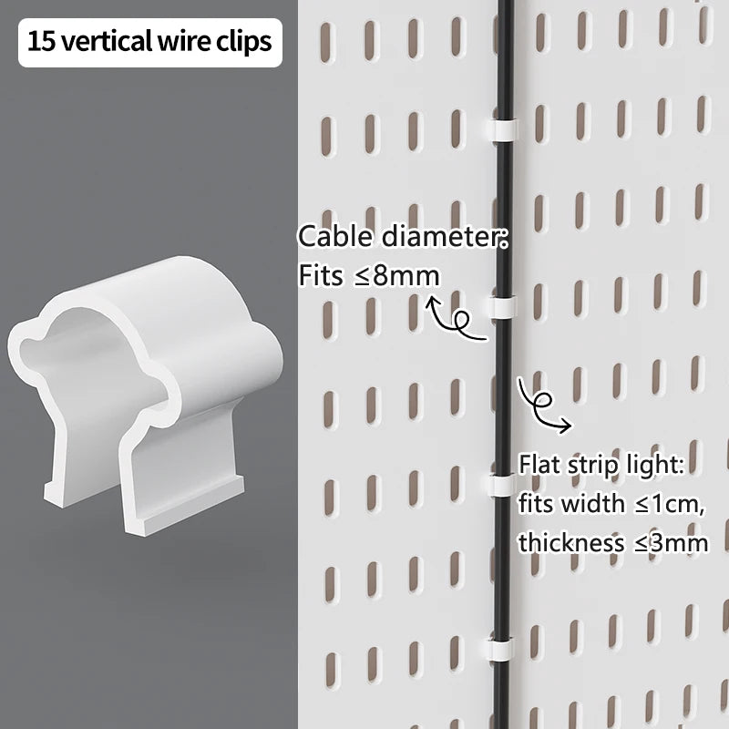 Desktop Pegboard Height Adjustable Standing Storage Rack For Home Office