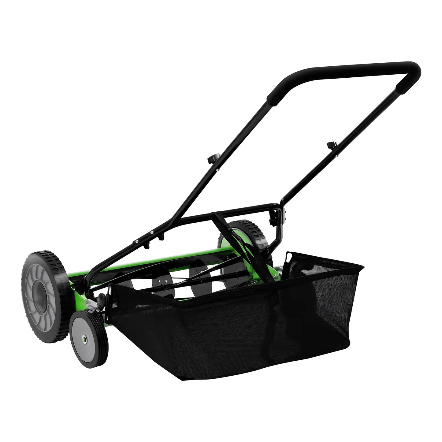 Bymaocar Four Wheel Non Powered Reel Mower With Collection Bag