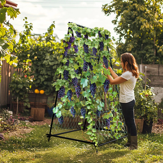 BINGOPAW Cucumber Trellis Garden U Shaped Grow Frame