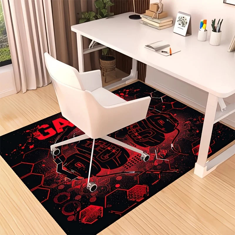 Crystal Velvet Floral Rug Anti Slip Durable Indoor Outdoor Mat