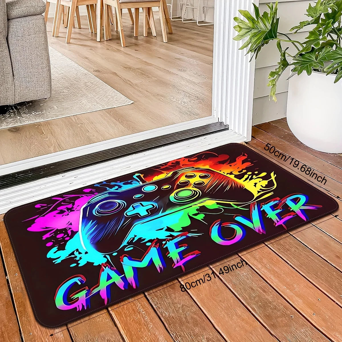 Gaming Elements Tibetan Area Rug 100 Percent Polyester Non Slip