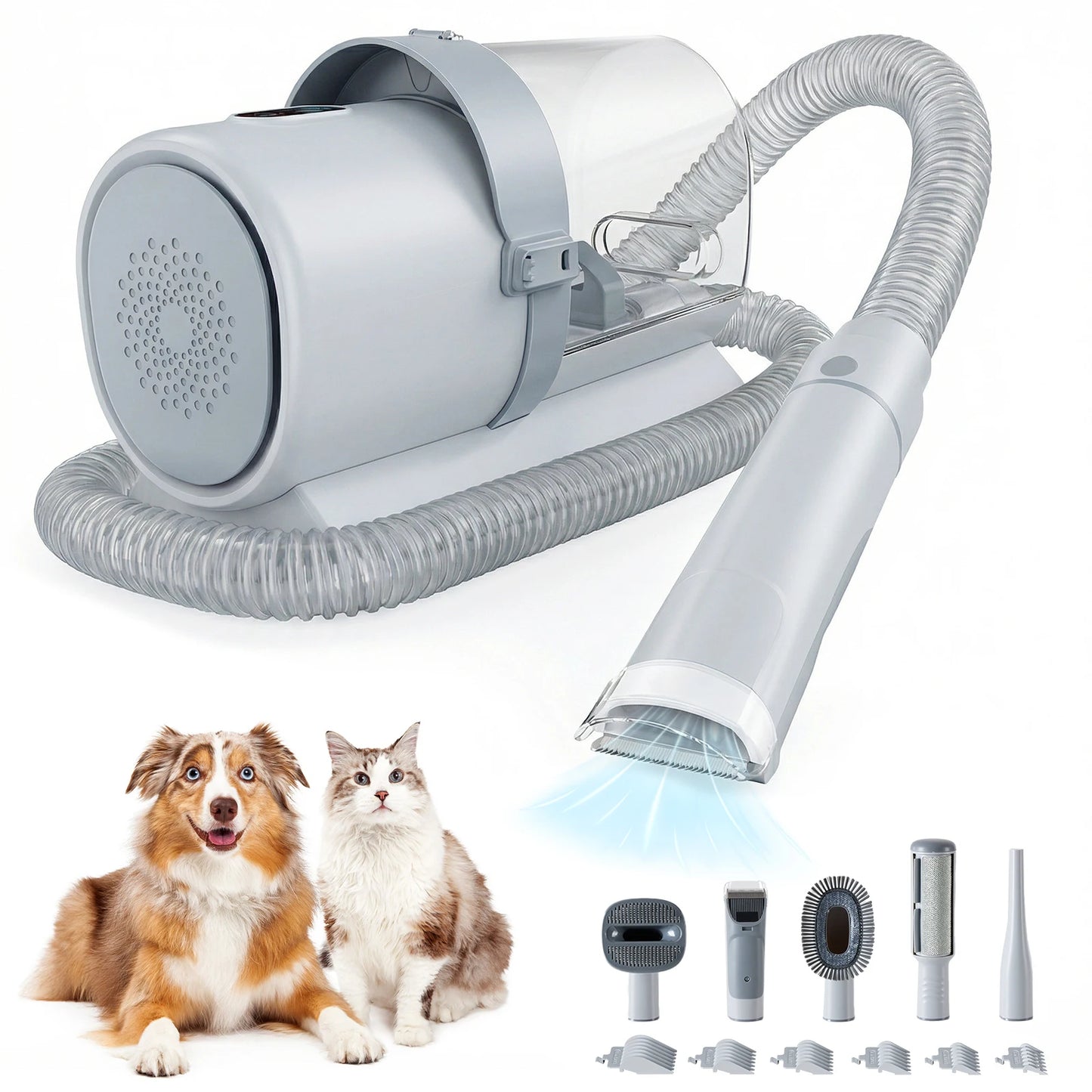 Sweetcrispy Pet Grooming Clipper And Vacuum Kit Cordless
