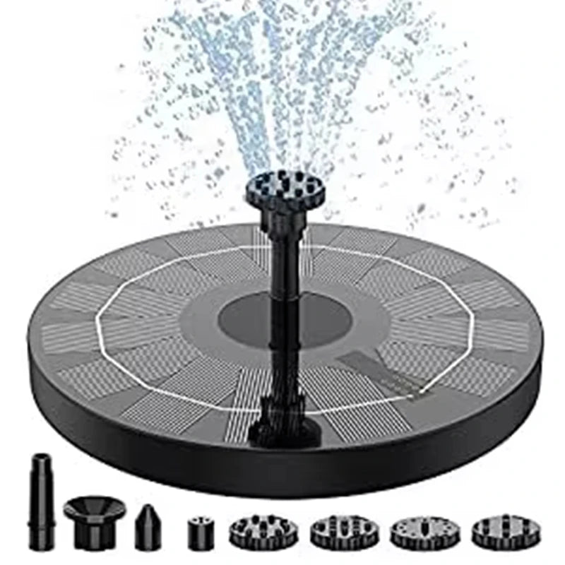 Waterfall Solar Fountain Outdoor Bird Bath Garden