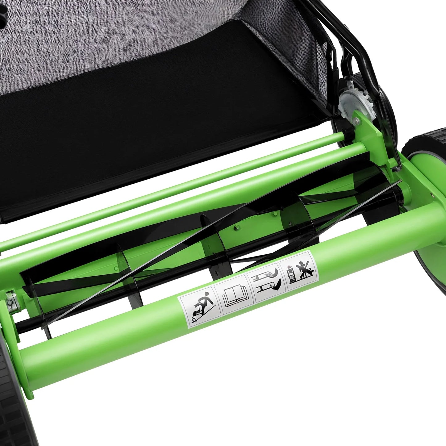 Bymaocar Four Wheel Non Powered Reel Mower With Collection Bag